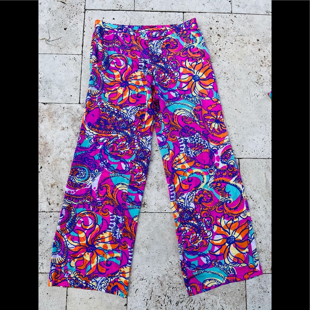 Lilly Pulitzer Silk Palazzo Pants